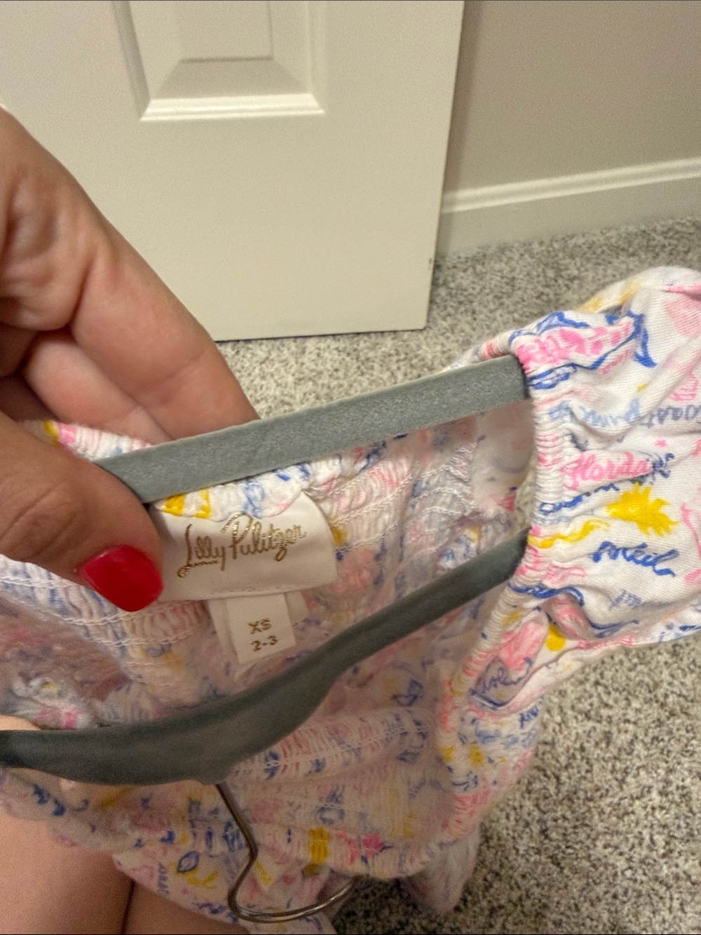Lilly Pulitzer White Sundress with Pink, Blue & Yellow Print - Picture 3 of 3